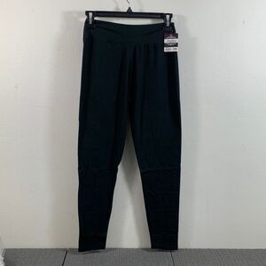 Angelina Leggings Womens Size S/M (0-8) Black Microfiber High Waist Full Length